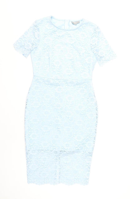 ASOS Women's Blue Midi Bodycon Dress Size 10