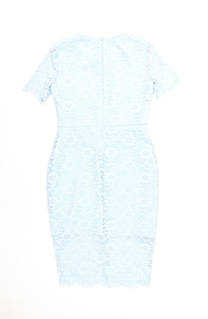 ASOS Women's Blue Midi Bodycon Dress Size 10