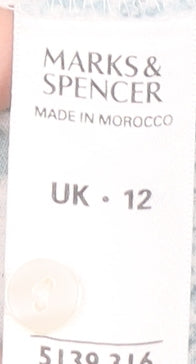 Womens UK Size 12 Marks and Spencer Multicoloured Basic Button-Up
