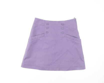 H&M Women's Purple Pencil Skirt Size 10 with Pockets