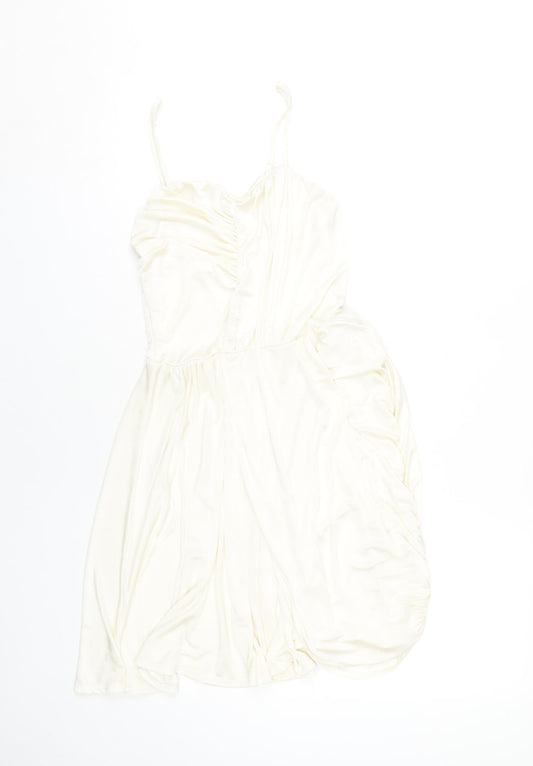 ASOS Women’s Ivory Sleeveless Dress Size 10