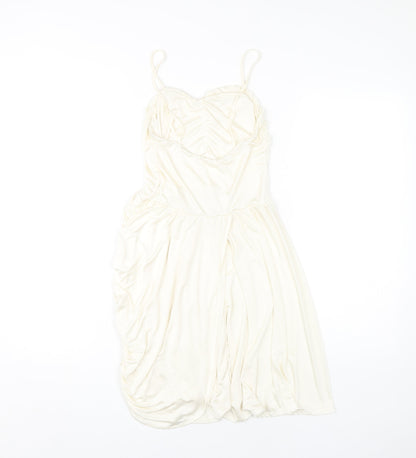 ASOS Women’s Ivory Sleeveless Dress Size 10