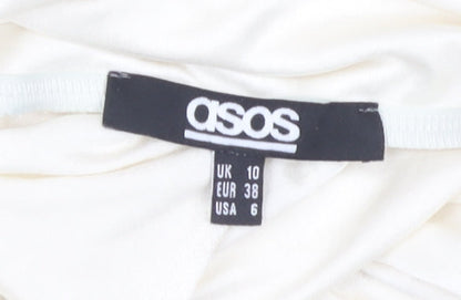 ASOS Women’s Ivory Sleeveless Dress Size 10