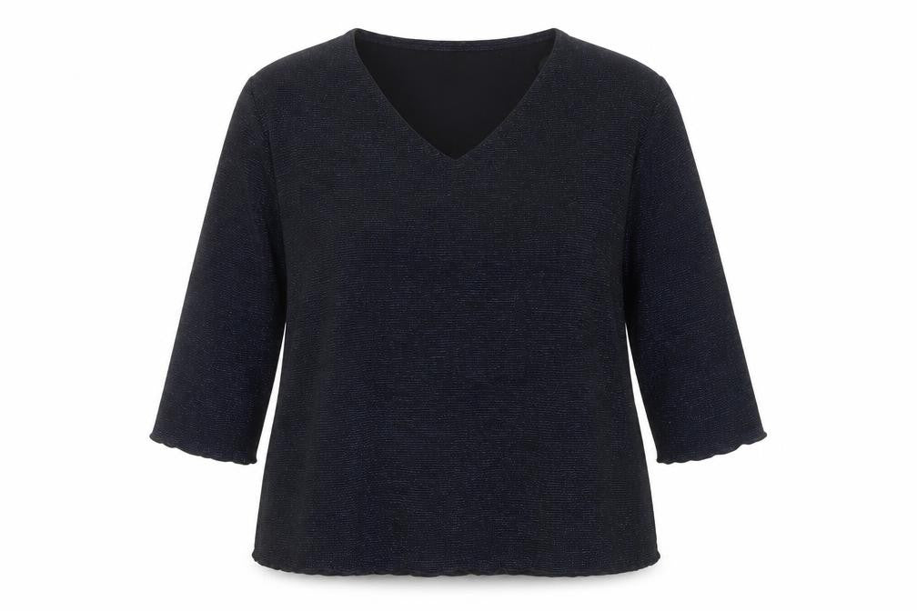 Womens UK Size XL Bonmarché Black Basic Blouse