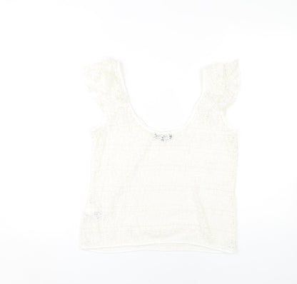 Womens UK Size 12 River Island White Camisole Blouse