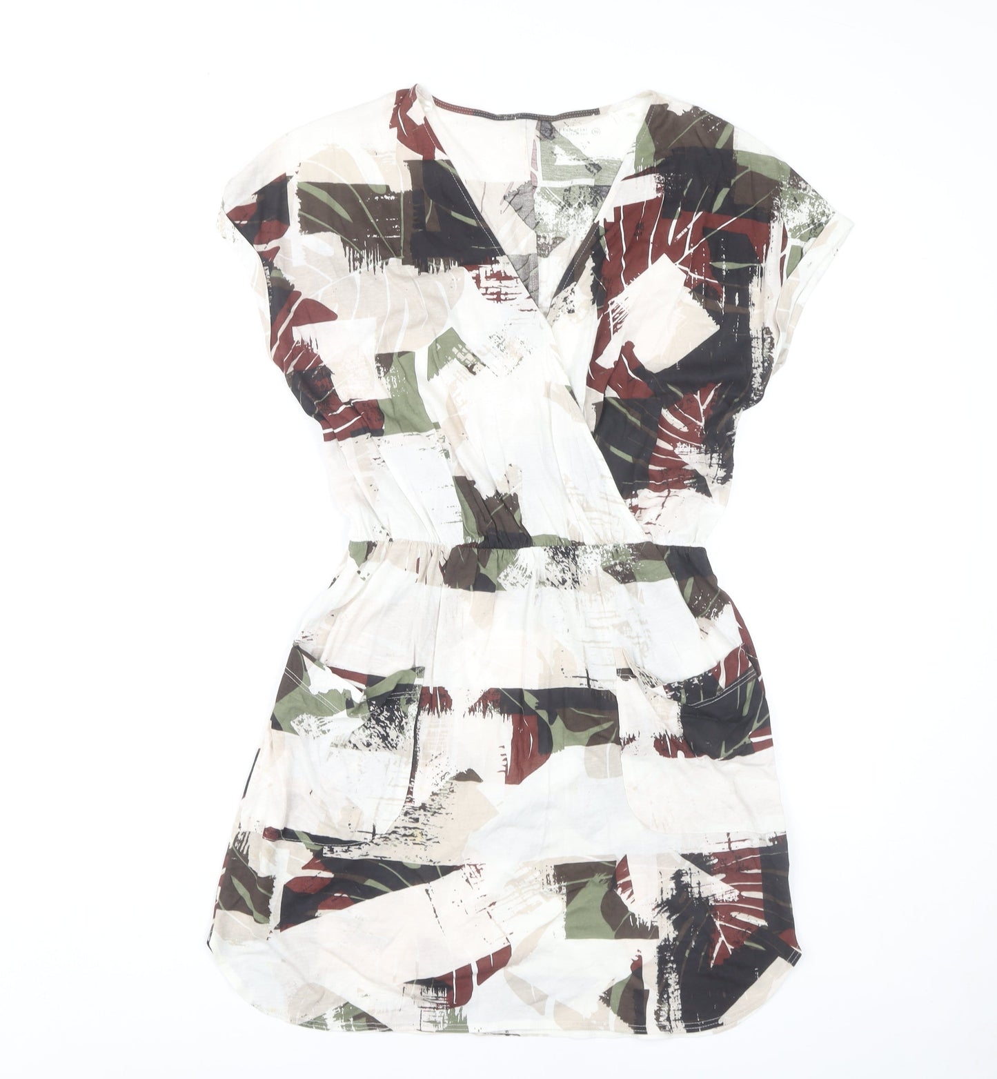 Next Women's Multicoloured Dress Size 10 Short Sleeve