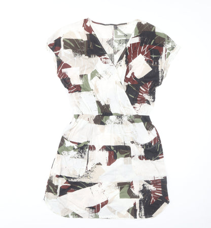 Next Women's Multicoloured Dress Size 10 Short Sleeve