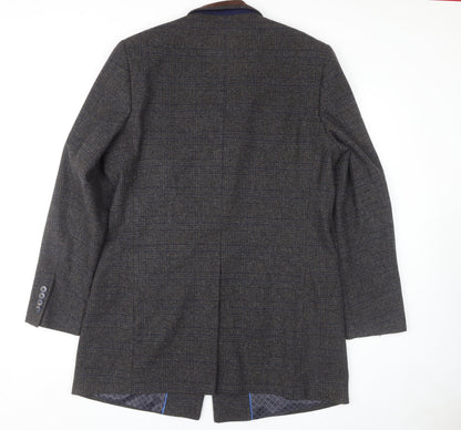 Mens UK Size L Broadstone Bros Grey Overcoat