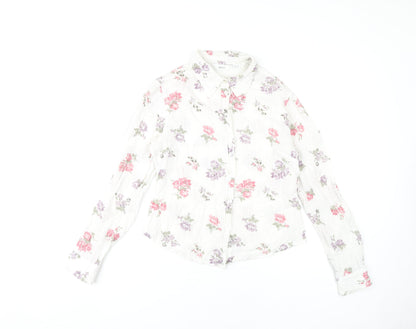 Womens UK Size 12 NEXT Multicoloured Basic Button-Up