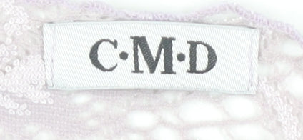 CMD Women's Ivory Lace Cardigan, Size S, Long Sleeve