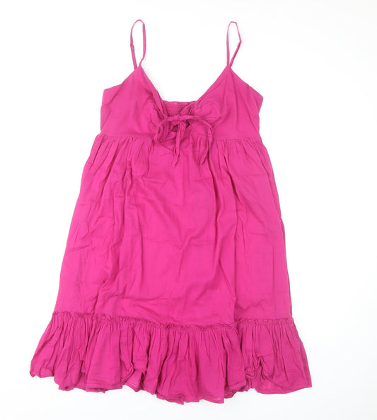 Oasis Women's Pink Cotton Slip Dress XS