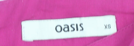 Oasis Women's Pink Cotton Slip Dress XS