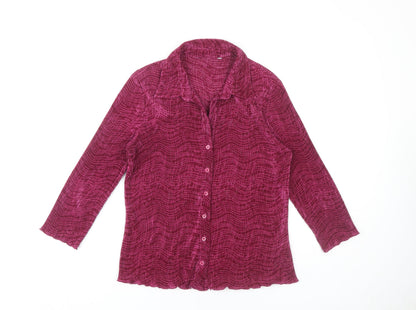 Womens UK Size 14 BHS Red Basic Blouse