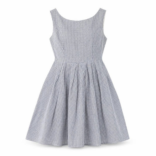 Fever London Women's Grey Check A-Line Dress Size 8