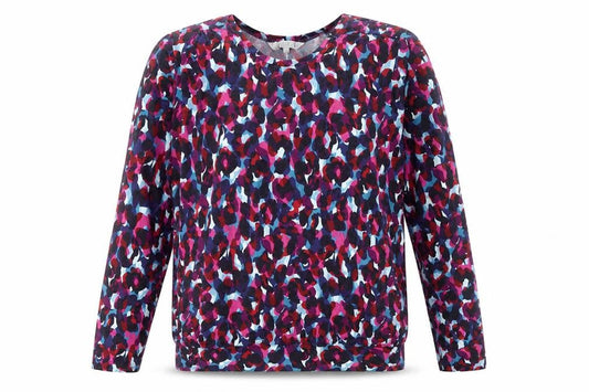 Womens UK Size 10 Country Collection Multicoloured Jersey Blouse