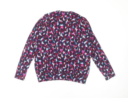 Womens UK Size 10 Country Collection Multicoloured Jersey Blouse