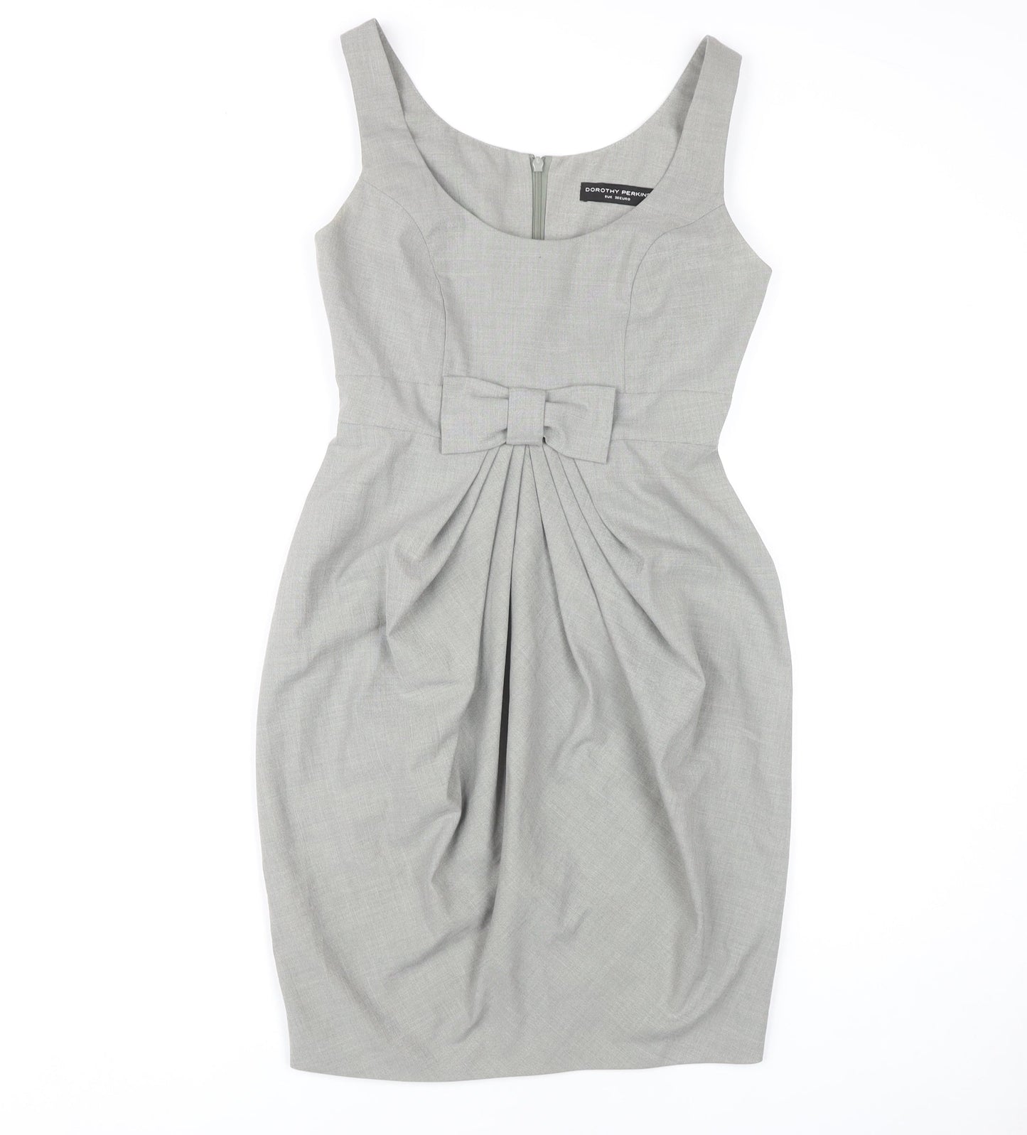 Dorothy Perkins Women's Grey Pencil Dress Size 10 Classic