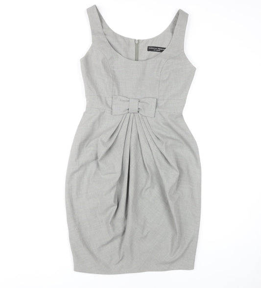 Dorothy Perkins Women's Grey Pencil Dress Size 10 Classic