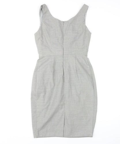Dorothy Perkins Women's Grey Pencil Dress Size 10 Classic