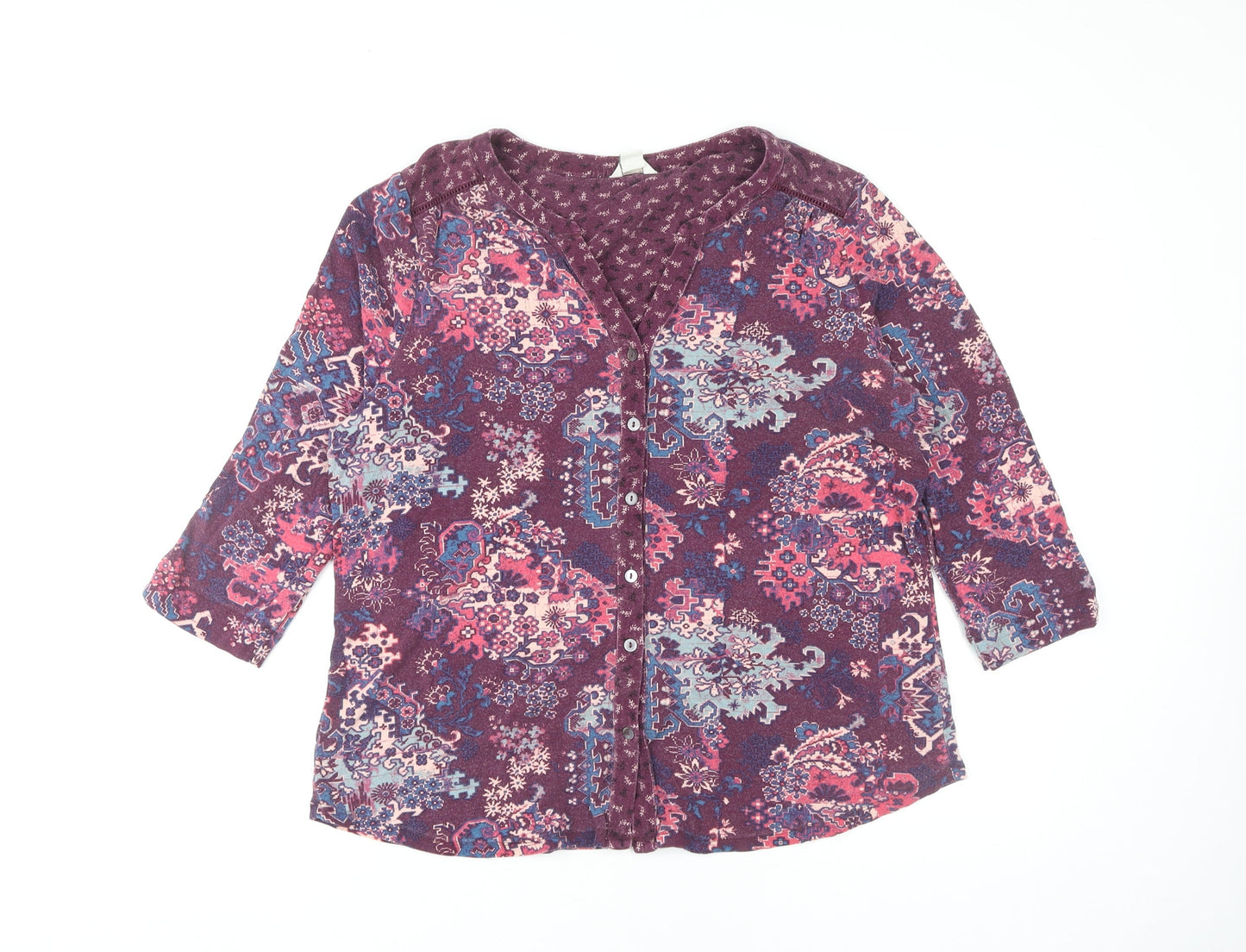 Womens UK Size 16 Monsoon Multicoloured Basic Blouse