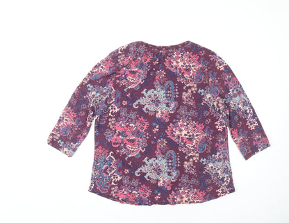 Womens UK Size 16 Monsoon Multicoloured Basic Blouse