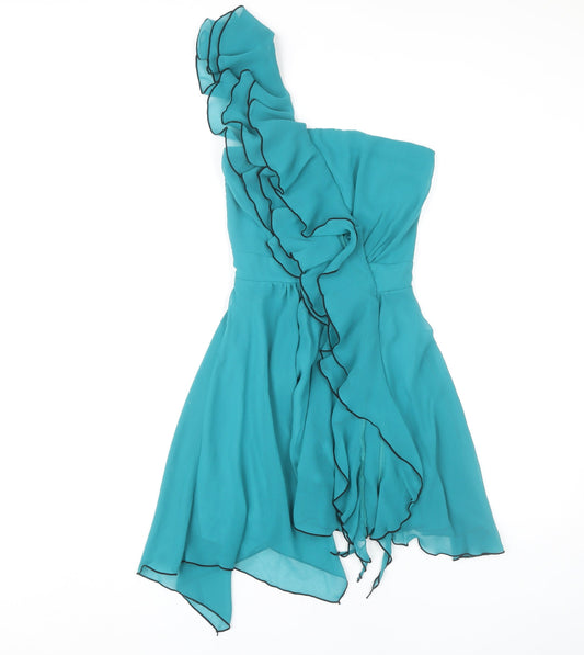 Little Mistress Women's Blue A-Line Dress, Size 8