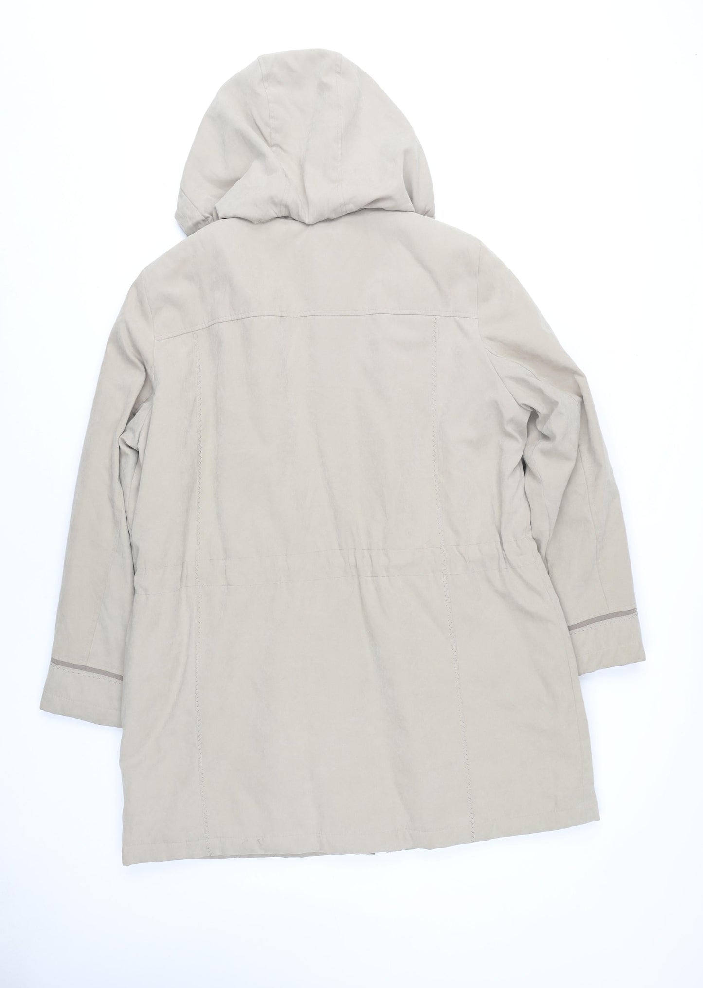 Womens UK Size M Bonmarché Beige Rain Coat