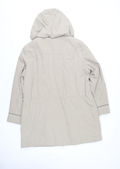 Womens UK Size M Bonmarché Beige Rain Coat