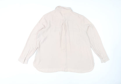 Womens UK Size 20 Marks and Spencer Beige Basic Blouse