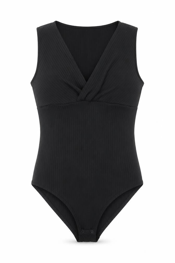 Womens UK Size L H&M One-Piece Black Bodysuit