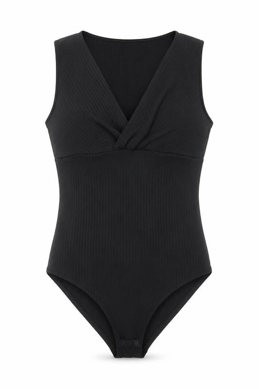 Womens UK Size L H&M One-Piece Black Bodysuit