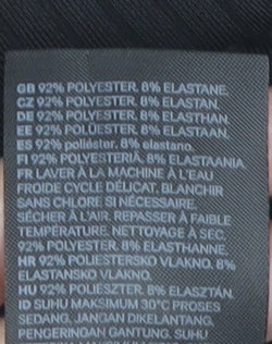 H&M Women's Black Bodysuit, Size L, V-Neck, Casual