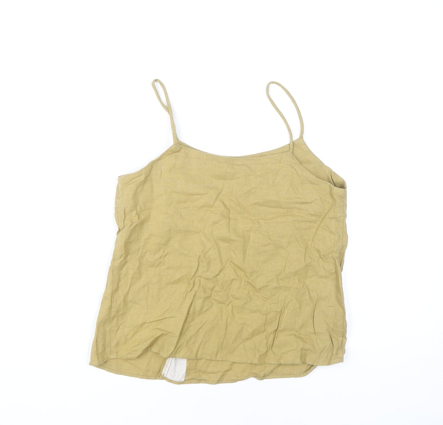 Womens UK Size 6 Topshop Green Camisole Tank