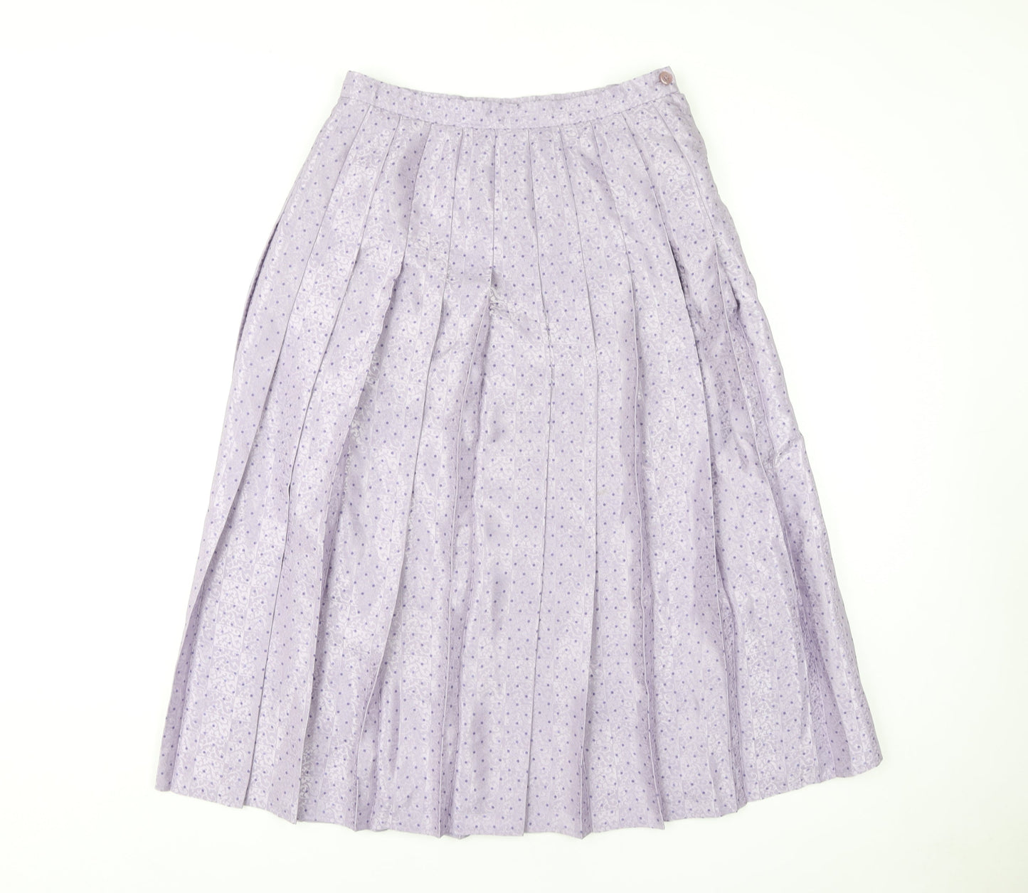 Country Casuals Women's Purple Pleated Midi Skirt Size 14