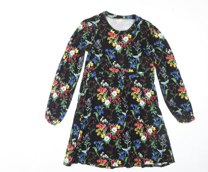 South Women's Floral A-Line Dress, Size 12, Multicoloured