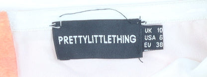 UK Size 10 PRETTYLITTLETHING Multicoloured Cropped