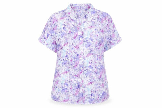 Womens UK Size 12 Pure & Natural Multicoloured Basic Button-Up