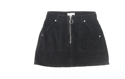 Womens UK Size 6 Topshop A-Line Corduroy Skirt