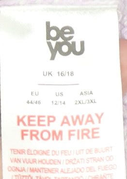 be you Women's Purple V-Neck Pullover Jumper Size 16/18