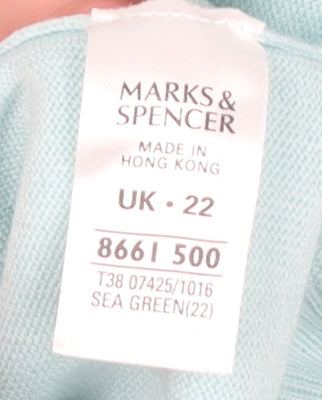Marks and Spencer Women's UK 22 Green Jumper