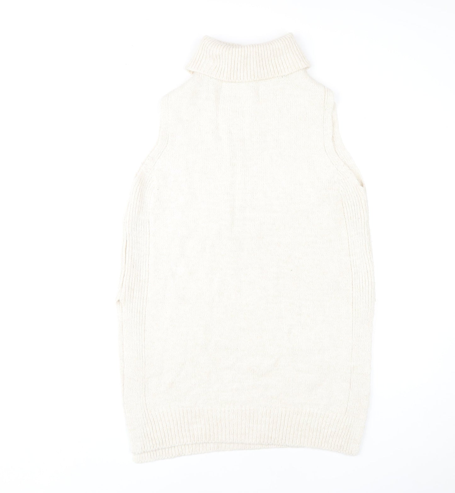 Womens UK Size 12 NEXT Beige Vest Jumper