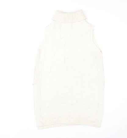 Womens UK Size 12 NEXT Beige Vest Jumper