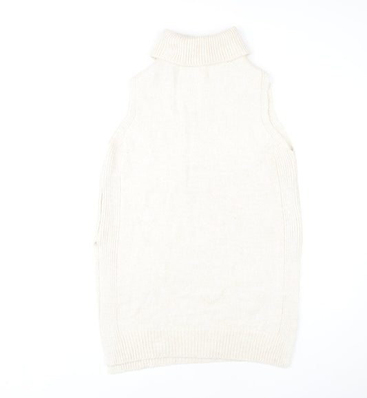 Womens UK Size 12 NEXT Beige Vest Jumper