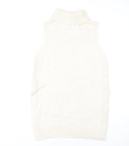 Womens UK Size 12 NEXT Beige Vest Jumper