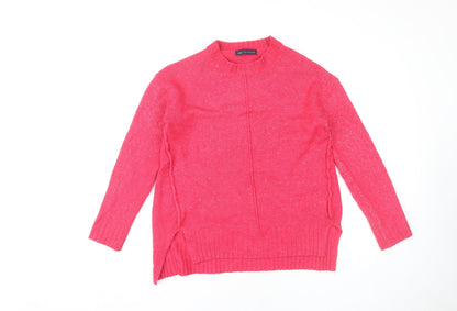 Womens UK Size S Marks and Spencer Pink Pullover Jumper
