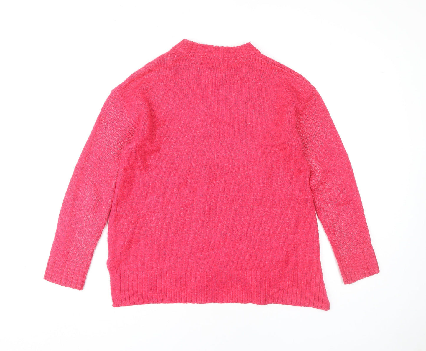 Womens UK Size S Marks and Spencer Pink Pullover Jumper