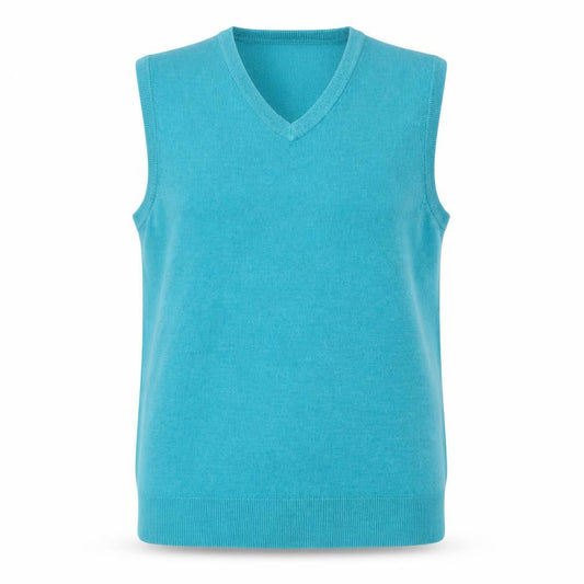 Unisex Adults UK Size L Atlantic Bay Green Vest Jumper