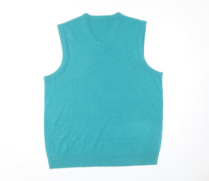 Atlantic Bay Unisex Green Wool Blend Vest L