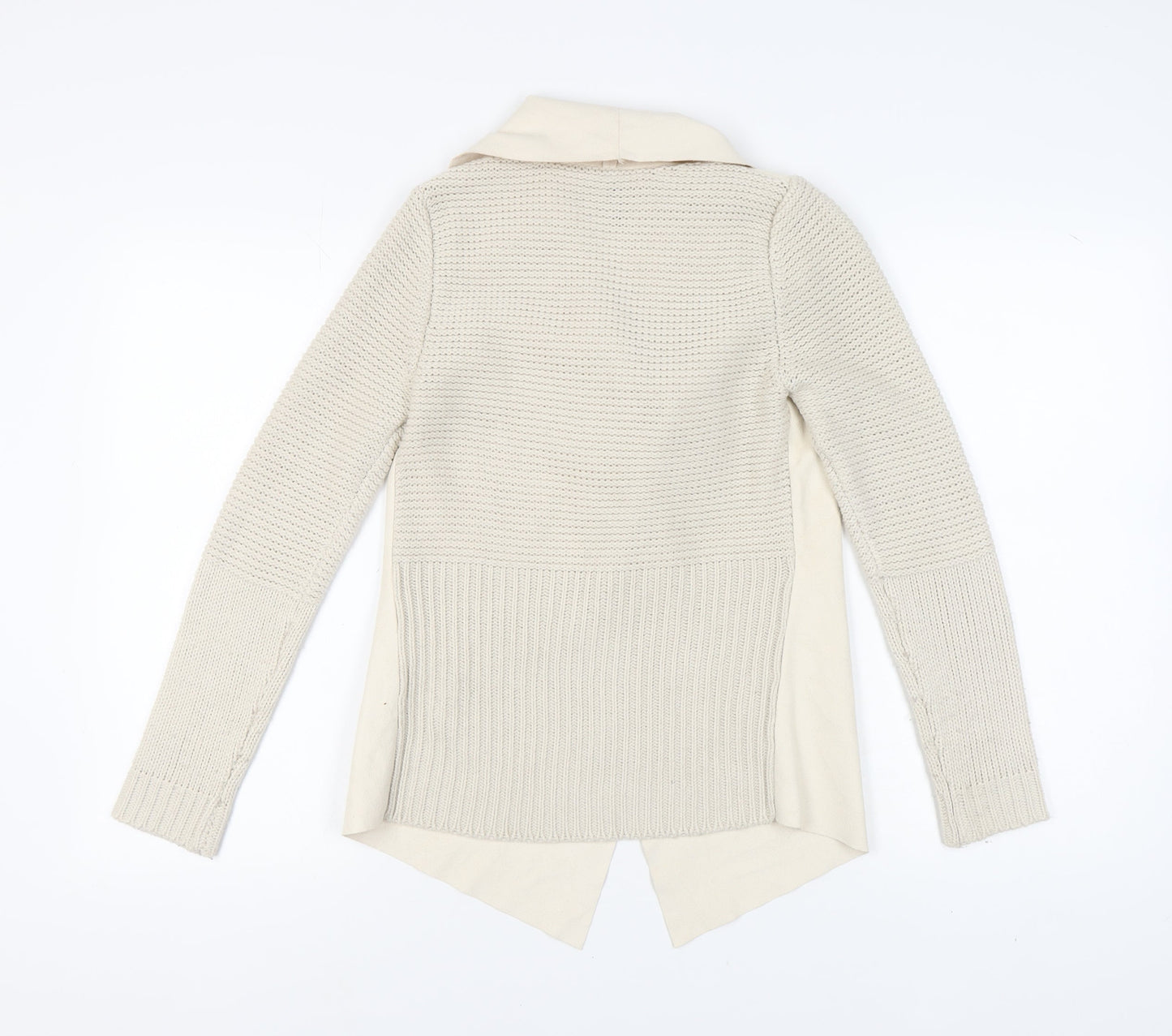 Womens UK Size M Stradivarius Ivory Cardigan Jumper