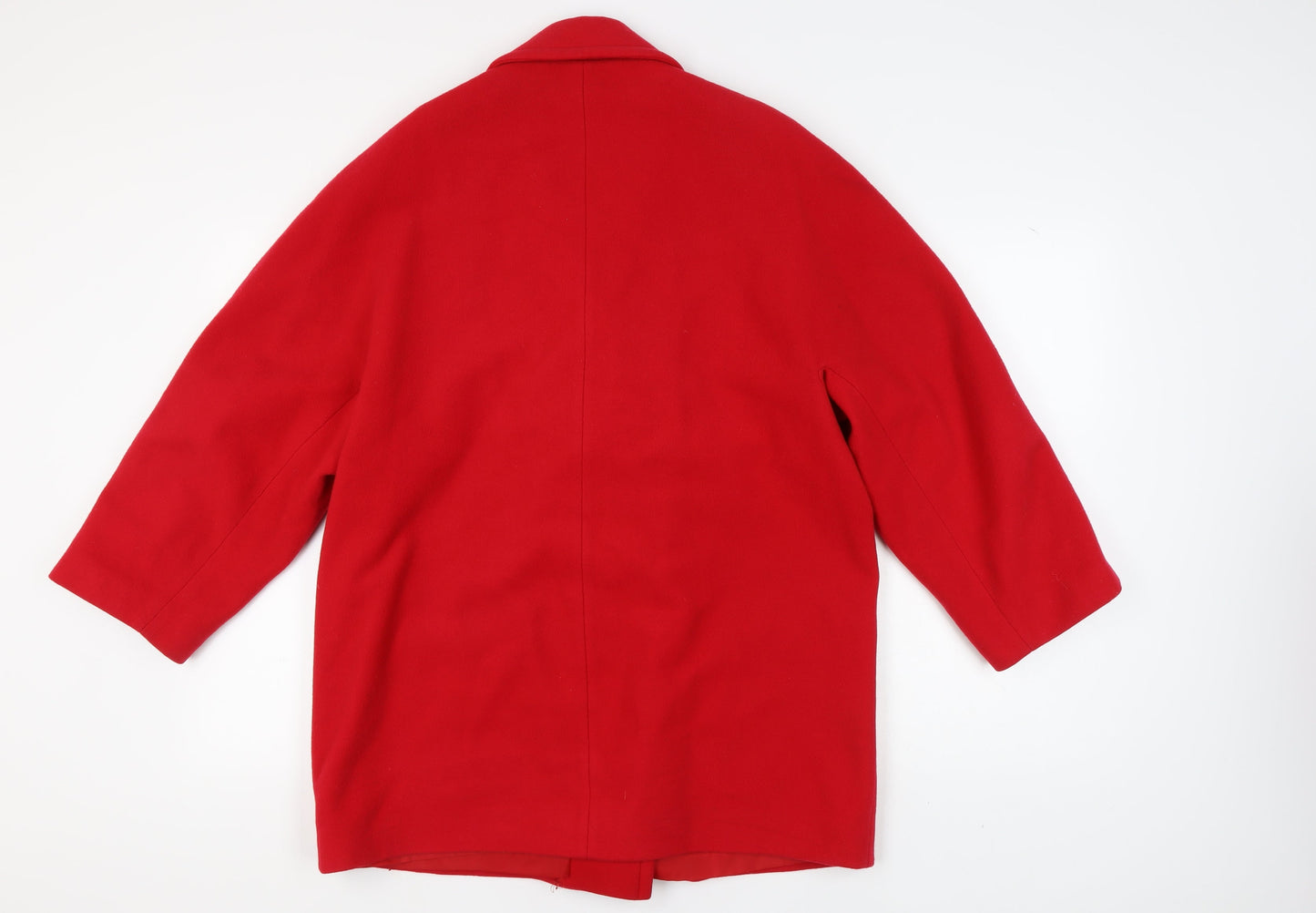 Womens UK Size 14 Marks and Spencer Red Pea Coat